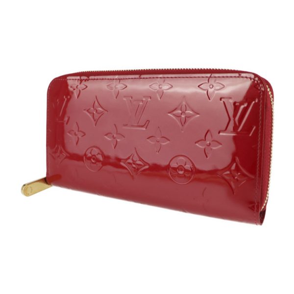 2119043008372 2 Louis Vuitton Zippy Long Wallet Patent Sleaze Red