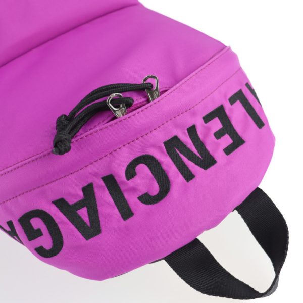 2119043008374 5 Balenciaga Logo Wheel Nylon Daypack Purple