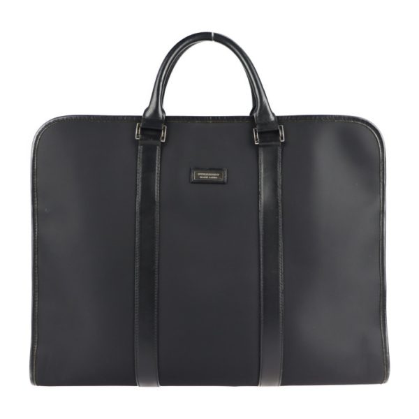 2119053007309 1 Burberry Black Label Nylon Leather Business Bag Black