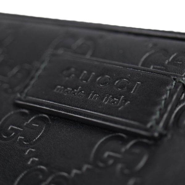 2120123008204 6 GUCCI Guccisima Clutch Bag Leather Black