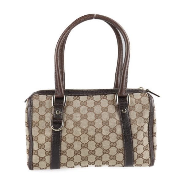 2120123008226 3 GUCCI Abbey Handbag GG Canvas Beige Brown