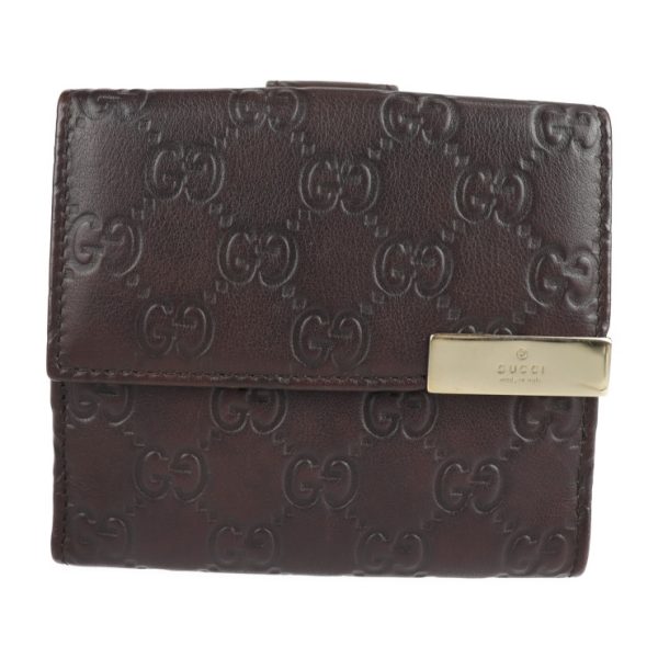 2120123008246 1 Gucci Guccisima Bifold Wallet Dark Brown W Hook