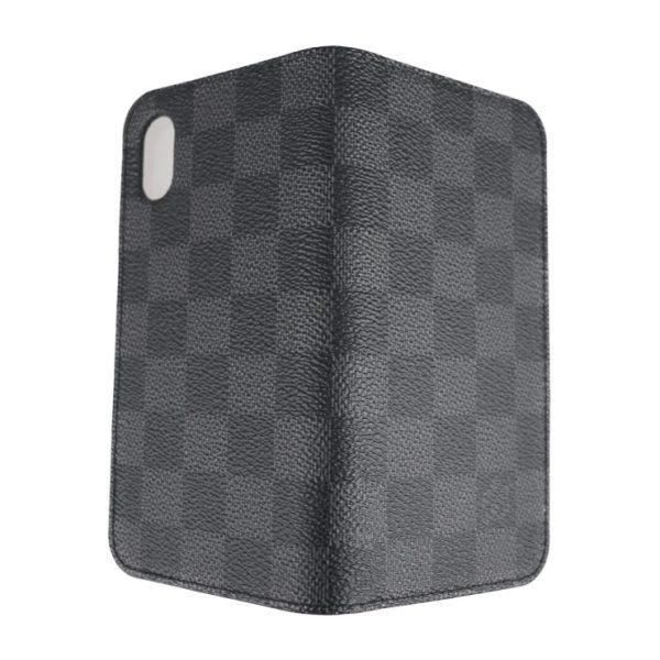 2120123008250 4 Louis Vuitton Iphone Folio Damier Graphite Notebook Case Black Gray