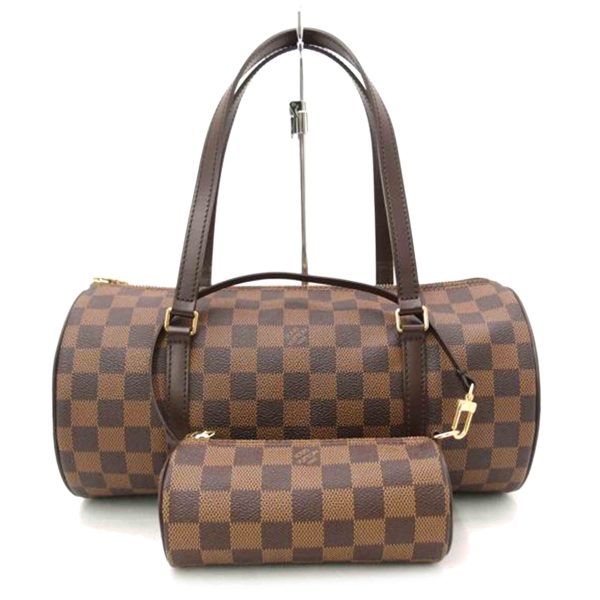 21210 1 Louis Vuitton Papillon 30 Damier Ebene Handbag Brown