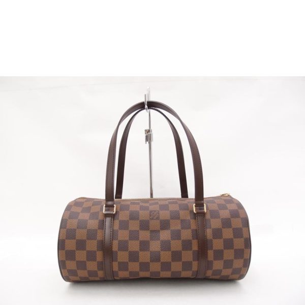 21210 2 Louis Vuitton Papillon 30 Damier Ebene Handbag Brown