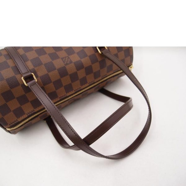 21210 4 Louis Vuitton Papillon 30 Damier Ebene Handbag Brown