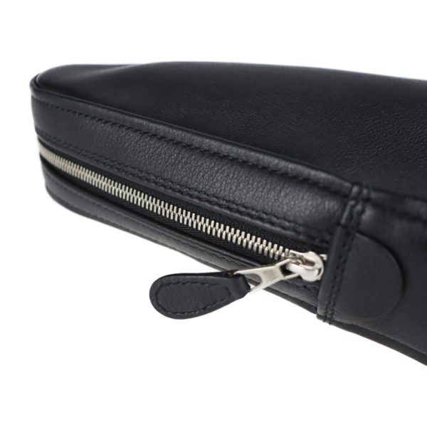 2121013007391 7 Balenciaga Triangle Leather Clutch Bag Black