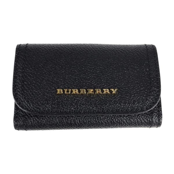 2121033008528 1 Burberry Leather Key Case Black