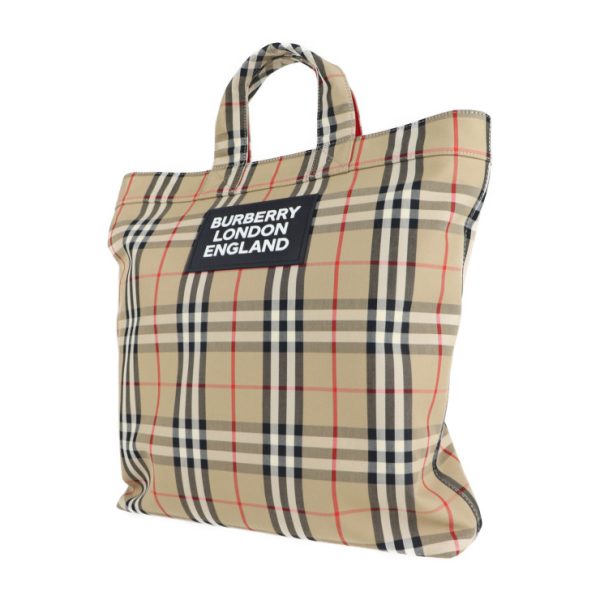 2121053001375 2 Burberry Nova Check Canvas Tote Bag Beige