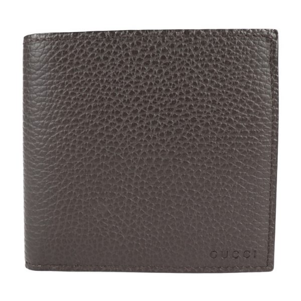 2121113008297 1 GUCCI Bifold Wallet Leather Dark Brown