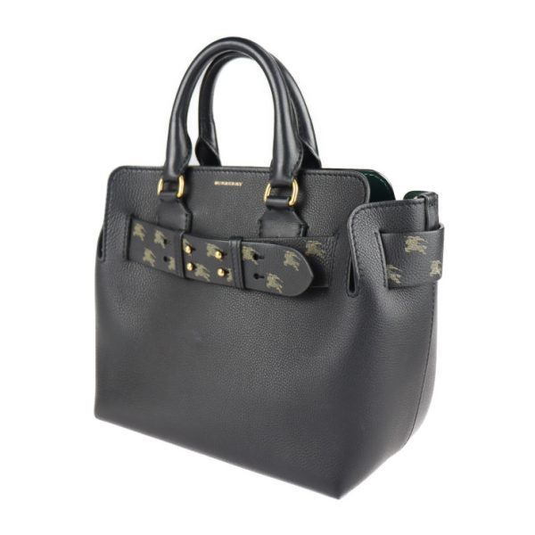 2122123002262 2 Burberry Leather Tote Bag Black