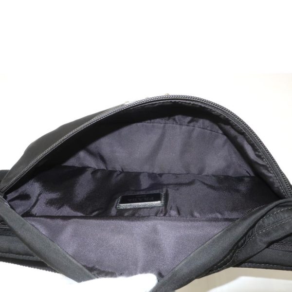 21231 7 Prada Waist Pouch Body Bag Nylon Black