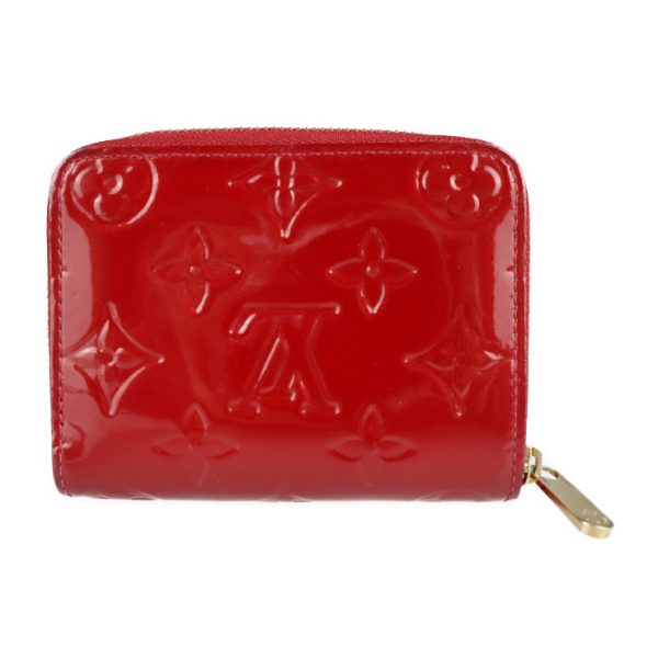 2123121001040 1 Louis Vuitton Zippy Coin Purse Monogram Vernis Rouge Fauvist Round Zipper