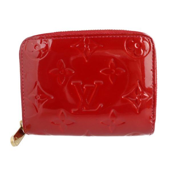 2123121001040 3 Louis Vuitton Zippy Coin Purse Monogram Vernis Rouge Fauvist Round Zipper