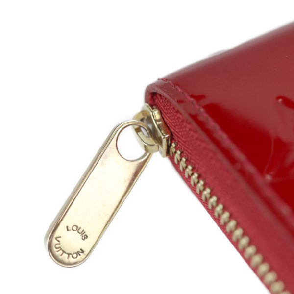 2123121001040 6 Louis Vuitton Zippy Coin Purse Monogram Vernis Rouge Fauvist Round Zipper