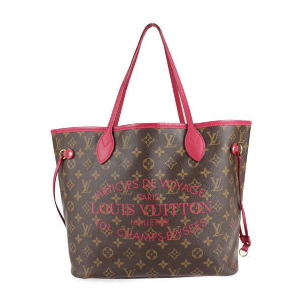 2123123007285 1 Louis Vuitton Neverfull Mm Ikat Flower Tote Bag Monogram Canvas Rose Dian