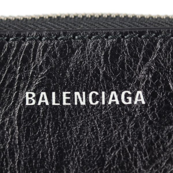 2124023002446 7 Balenciaga Supermarket Clip M Leather Clutch Bag Black