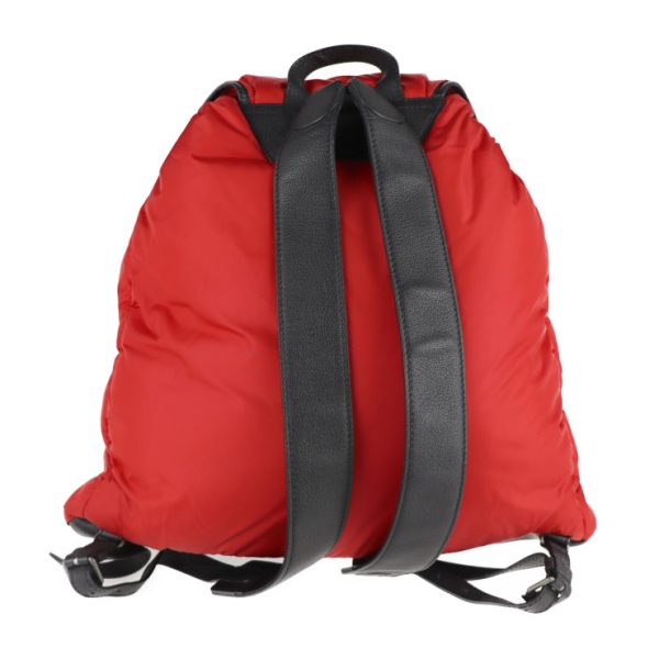 2124033002561 3 Balenciaga Traveler Nylon Leather Daypack Red Black