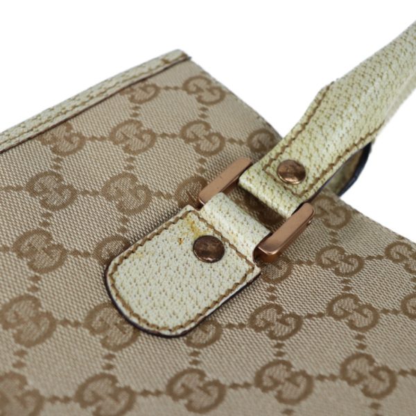 2125083007368 7 Gucci GG Canvas Tote Bag Leather Beige Ivory