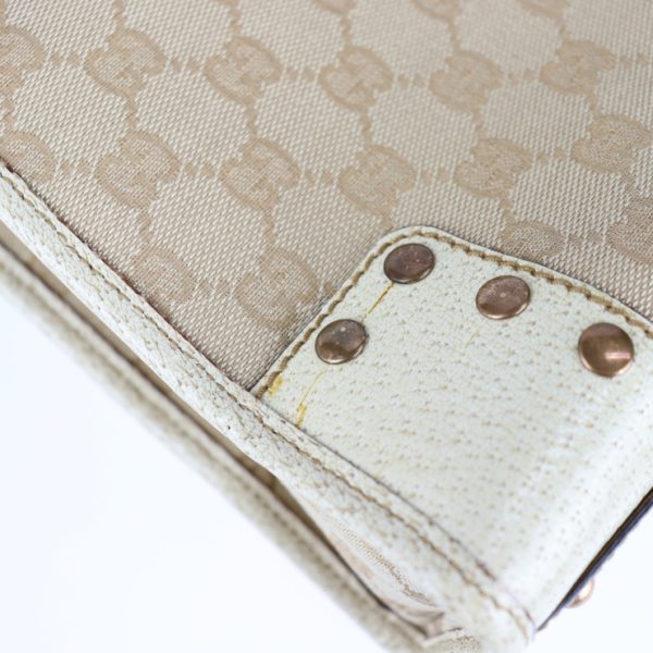 2125083007368 8 Gucci GG Canvas Tote Bag Leather Beige Ivory