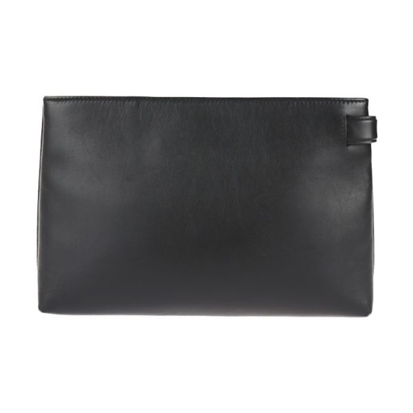 2125083007392 3 Balenciaga B Line Leather Clutch Bag Black