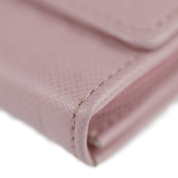 2125113007369 8 Burberry Embossed Check Leather Bifold Wallet Pink