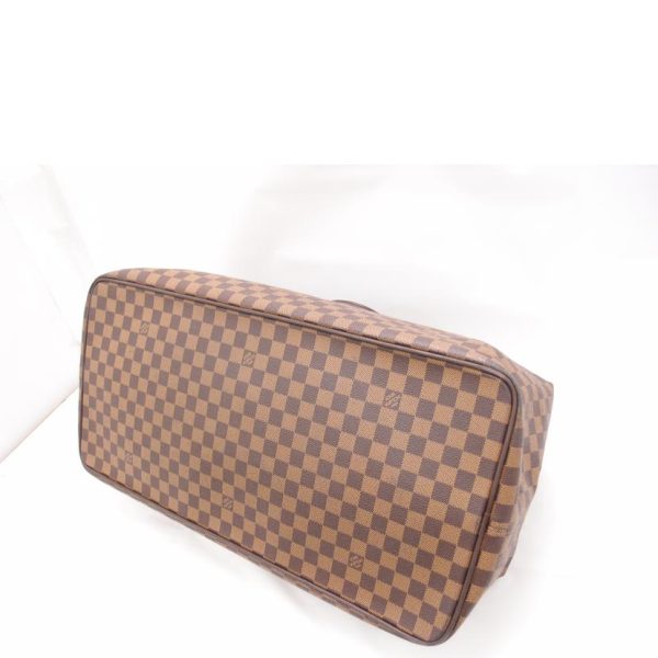 21258 3 Louis Vuitton Greenwich GM Damier Ebene Travel Bag Brown