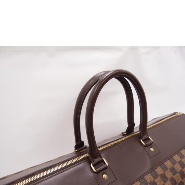 21258 5 Louis Vuitton Greenwich GM Damier Ebene Travel Bag Brown