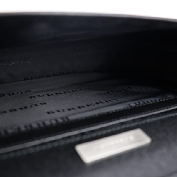 2126053002441 5 Burberry Leather Clutch Bag Black