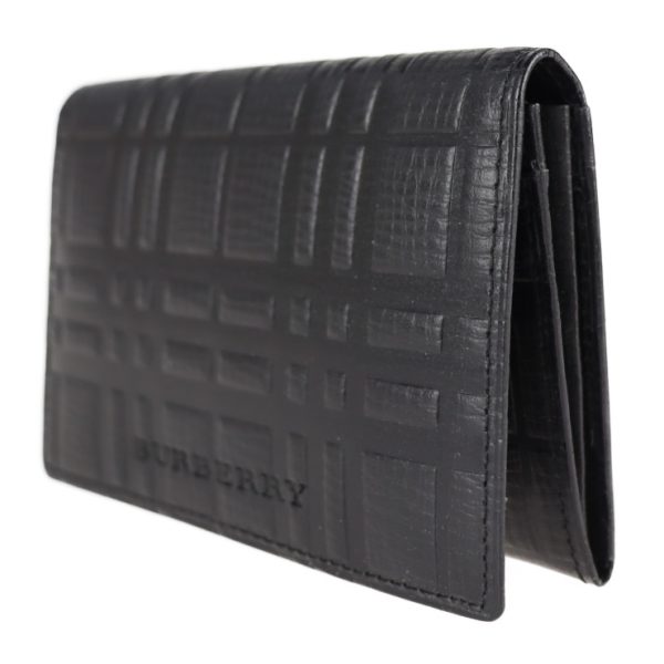 2127013002463 2 Burberry Leather Card Holder Black Check