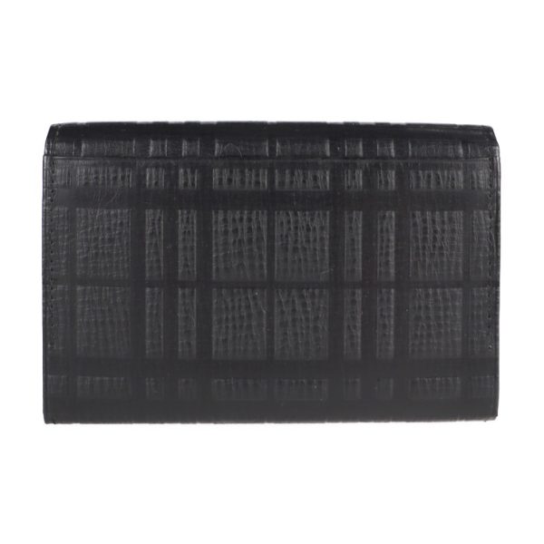 2127013002463 3 Burberry Leather Card Holder Black Check