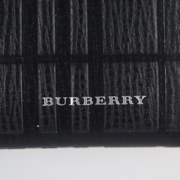 2127013002463 8 Burberry Leather Card Holder Black Check