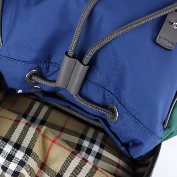 2128013007525 7 Burberry Nylon Rucksack Blue Green