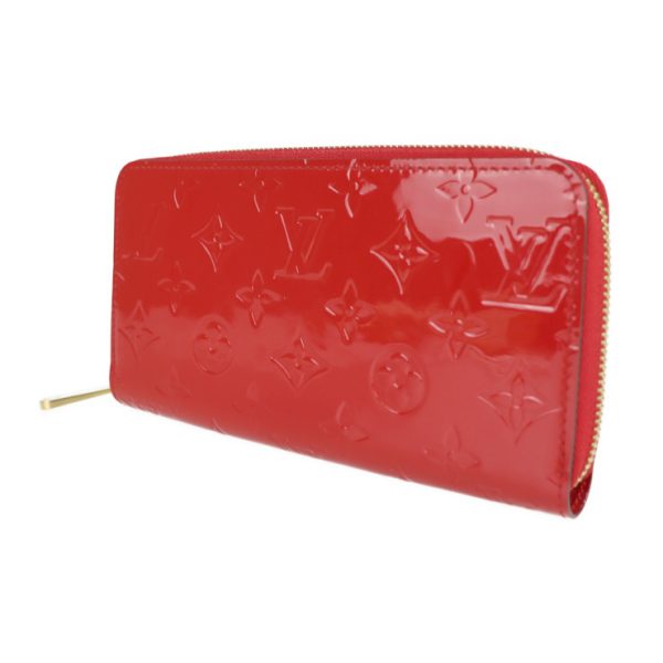 2128013007609 2 Louis Vuitton Zippy Vernis Long Wallet Sleaze Red