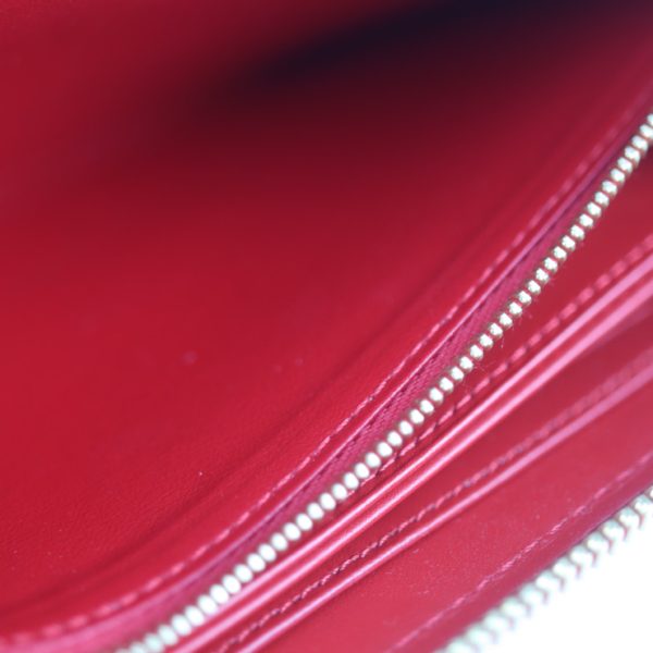 2128013007609 6 Louis Vuitton Zippy Vernis Long Wallet Sleaze Red