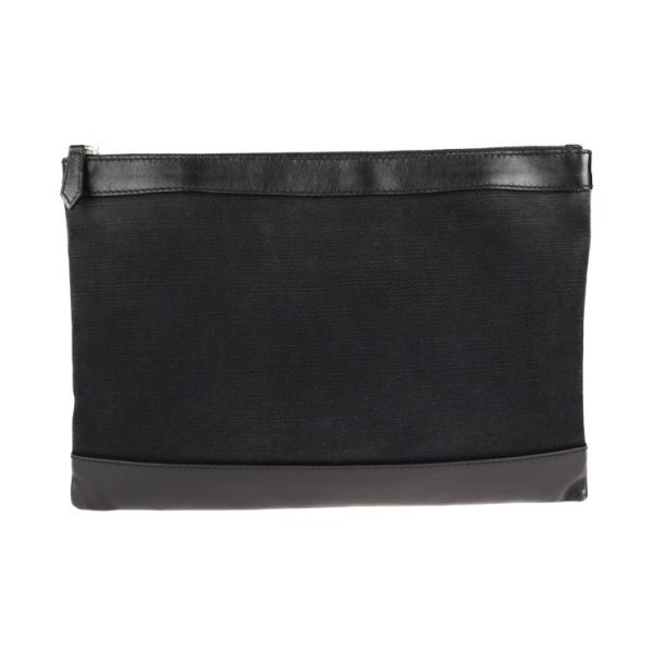 2128083008452 3 Balenciaga Canvas Leather Clutch Bag Black