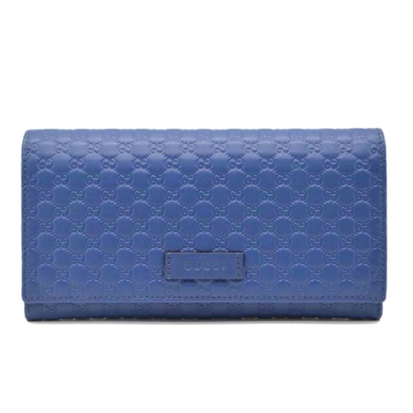 21290 1 Gucci Micro Guccisima Logo Leather Long Wallet