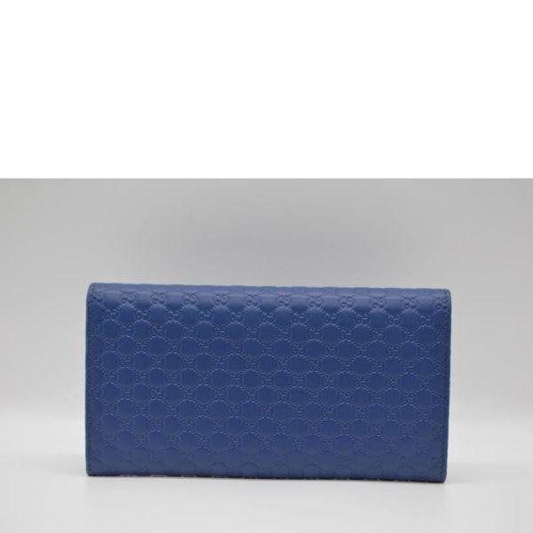 21290 2 Gucci Micro Guccisima Logo Leather Long Wallet