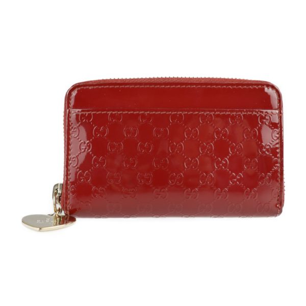 2129123002359 3 GUCCI Micro Guccisima Coin Case Patent Leather Red