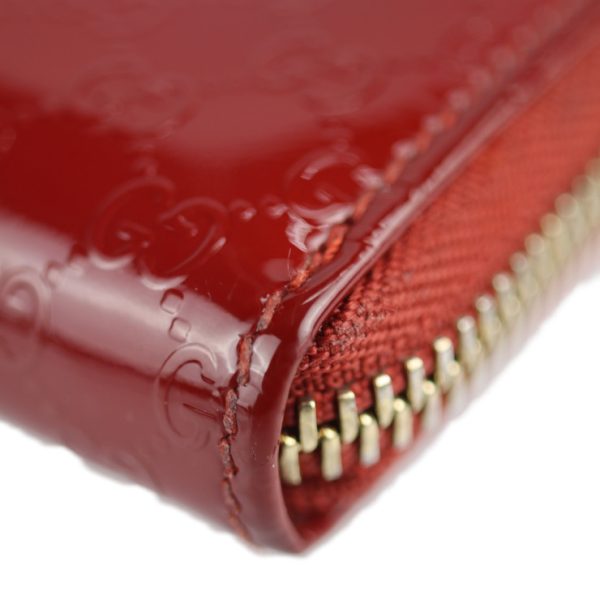 2129123002359 5 GUCCI Micro Guccisima Coin Case Patent Leather Red