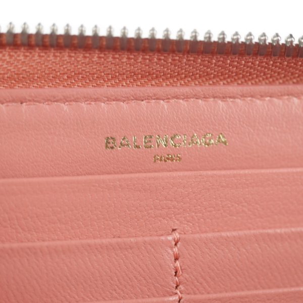 2131033002688 9 Balenciaga Leather Long Wallet Coral Pink