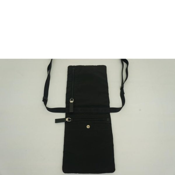 21323 5 Prada Nylon Crossbody Bag Black