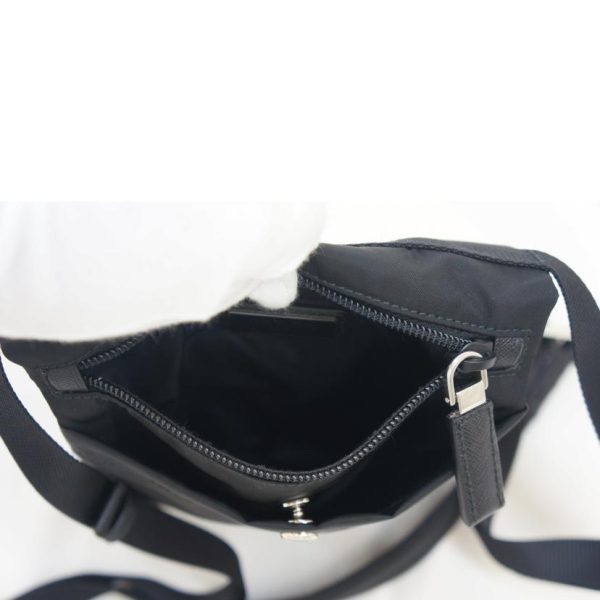 21323 6 Prada Nylon Crossbody Bag Black