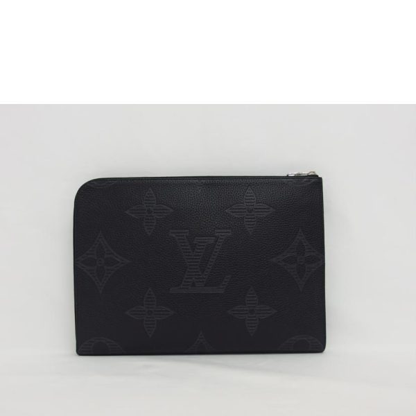 21347 2 Louis Vuitton Pochette Jules GM Monogram Shoulder Bag Black