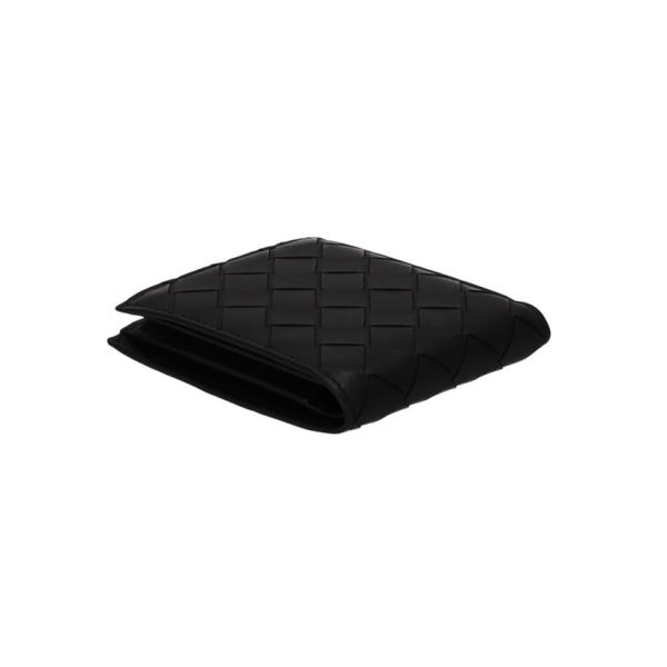 21367 3 BOTTEGA VENETA Intrecciato Bi fold Wallet