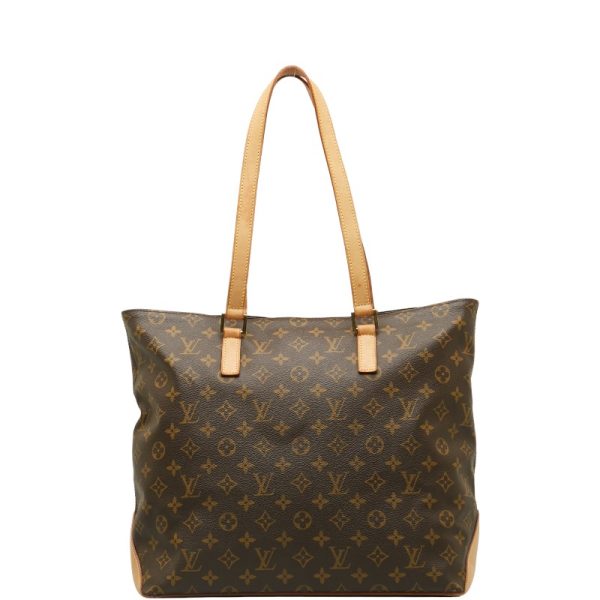 214 41100 1 Louis Vuitton Monogram Cabas Mezzo Shoulder Bag Brown