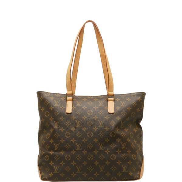 214 41100 3 Louis Vuitton Monogram Cabas Mezzo Shoulder Bag Brown