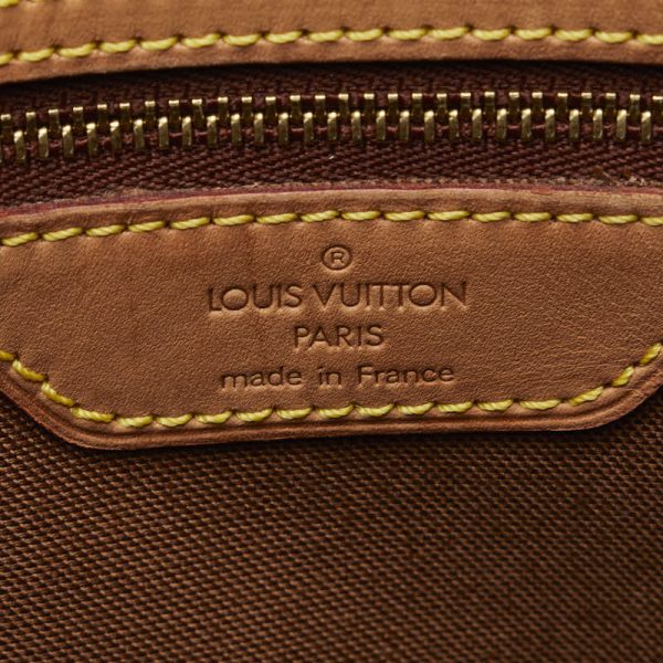 214 41100 9 Louis Vuitton Monogram Cabas Mezzo Shoulder Bag Brown