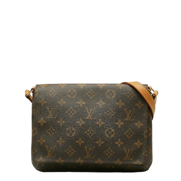 214 41161 1 Louis Vuitton Monogram Musette Tango Shoulder Bag M51257 Brown