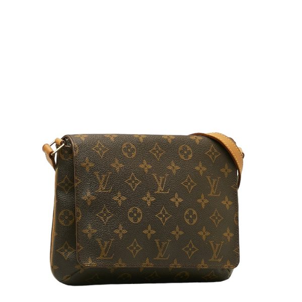 214 41161 2 Louis Vuitton Monogram Musette Tango Shoulder Bag M51257 Brown